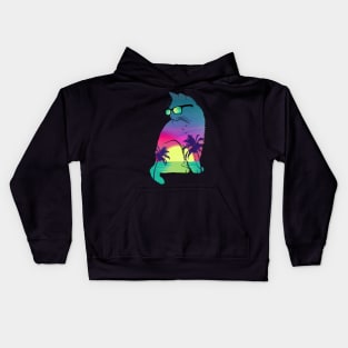 Summer Cat Kids Hoodie